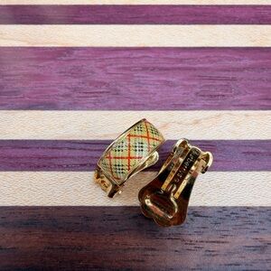 Burberrys Vintage Clip On Earrings
